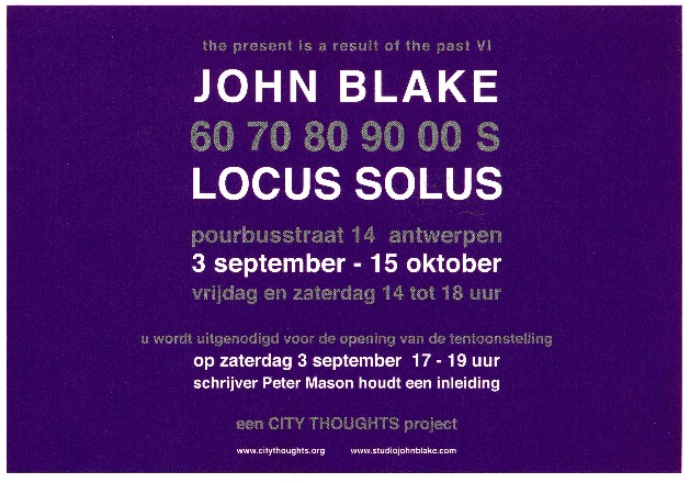uitnodigingskaart John Blake